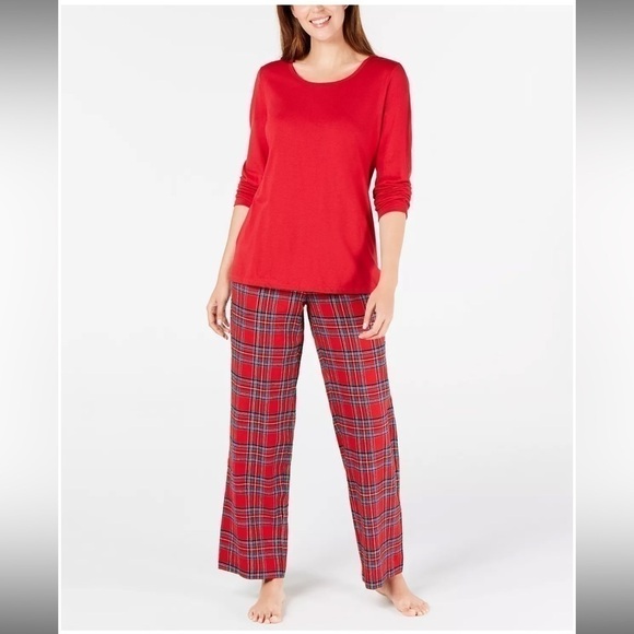 FAMILY PAJAMAS Matching Women's Mix It Brinkley Plaid Family Pajama Set size S - Picture 2 of 12